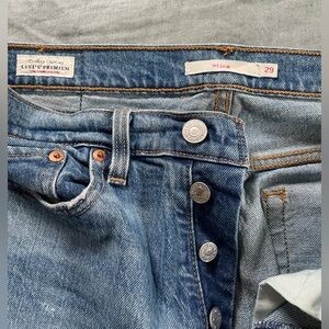Levi’s button fly wedgie jeans
